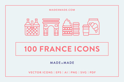 Line Icons &ndash; France