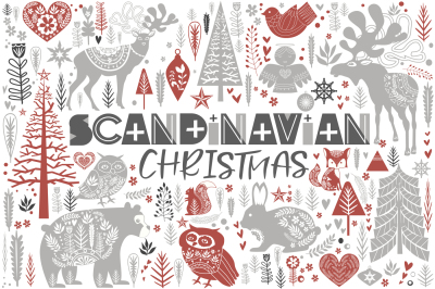 Scandinavian Christmas set