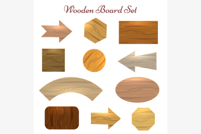 Wooden board set
