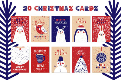 Christmas cards, elements &amp; patterns