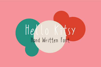 Hand Written Font - Hello Kitsy