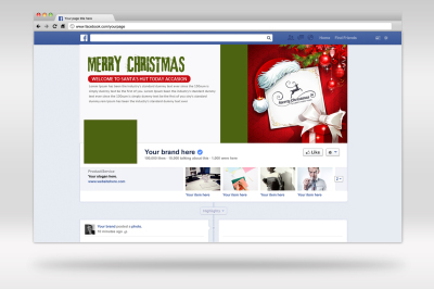 Christmas Timeline Cover Templates