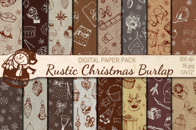 Rustic Christmas Burlap 