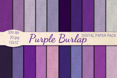 Purple Burlap papers