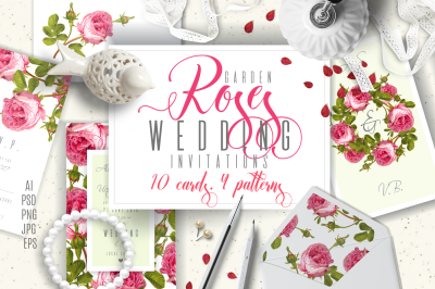 Garden Roses|Wedding invitations