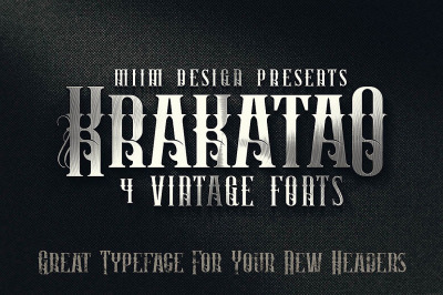 Krakatao - Vintage Font