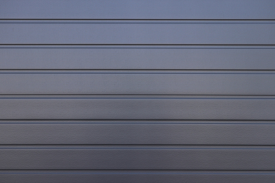 Dark Gray Painted Corrugated Steel Fence Texture Wall