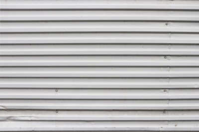 Metal wall. Painted Corrugated Steel Wall