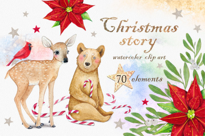 CHRISTMAS STORY watercolor set