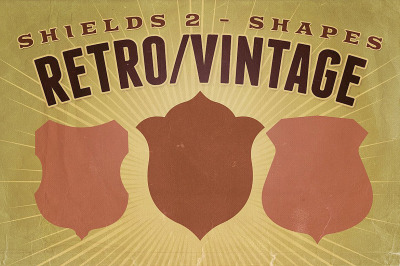 Retro/Vintage shapes - Shields 2