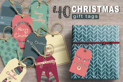 40 Christmas tags