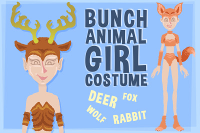 BUNCH ANIMAL GIRL COSTUME