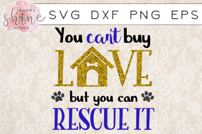 You Can't Buy Love But You Can Rescue It Yarn Ball SVG PNG EPS DXF Cutting Files