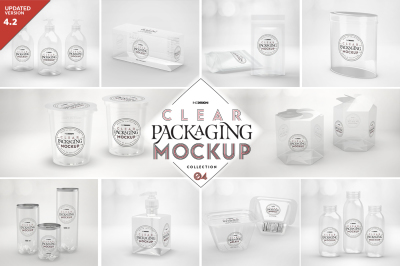 Vol.4 Clear Packaging Product Mock Ups