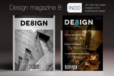 Design Magazine 8 Indesign Template