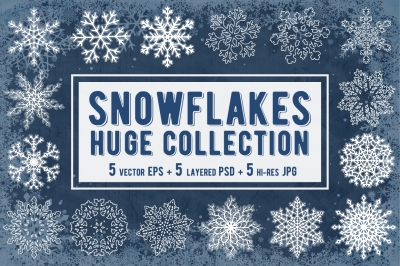 Snowflakes Collection. Vector