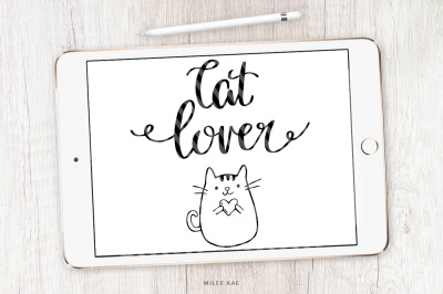 Cat lover SVG, cutting file and decal