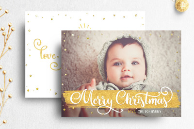 Christmas Photo Card Template