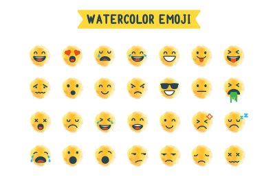 Watercolor Emoji