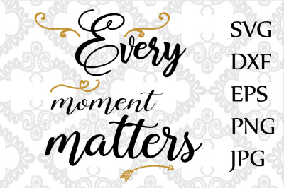 Every moments matters svg
