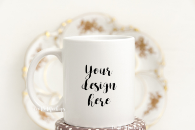 White coffee mug mockup romantic, mug mock up, rustic cup template, mug mock ups