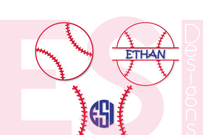 Baseball Design Set - For monogramming