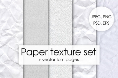 Paper texture set