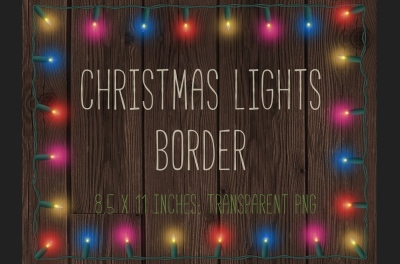 Christmas Lights Border