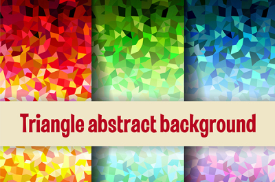 Vector triangular mesh mosaic background