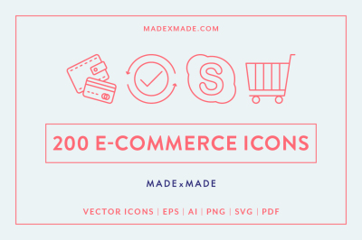 Line Icons &ndash; E-Commerce