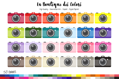 50 Rainbow Camera Clipart