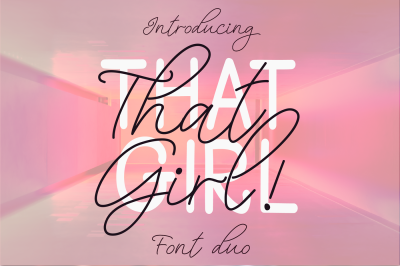 That Girl Font Duo