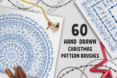 60 Christmas Pattern Brushes