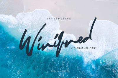 Winifred - Signature Font - 75% OFF