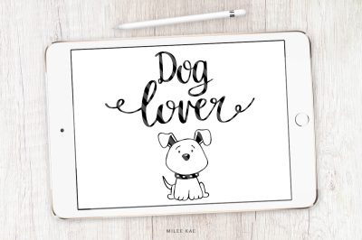 Dog lover SVG, cutting file and decal