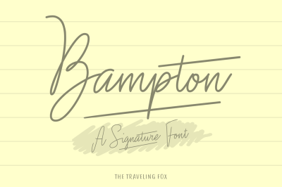 Bampton - Signature Type