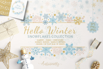 Sparkling snowflakes collection