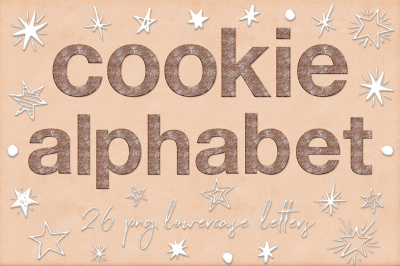 Cookies Alphabet Clipart