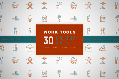 Work Tools Icons Set | Concept