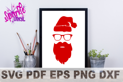 Svg Hipster Christmas Santa Shirt Sign stencil Decal printable or svg cut file dxf eps png pdf for cricut or silhouette