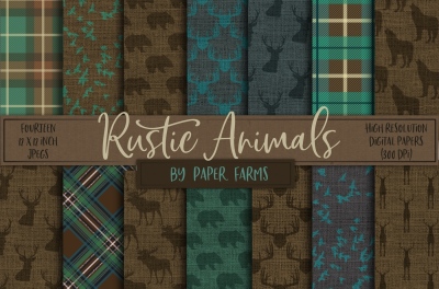 Rustic animal backgrounds