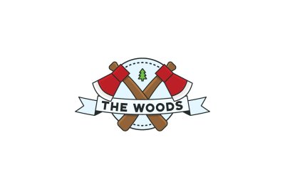The Woods - Round Badge