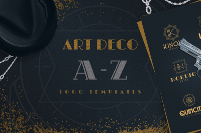 Art Deco A-Z Logo Templates -30%