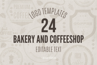 24 Bakery & Coffee Logo Templates