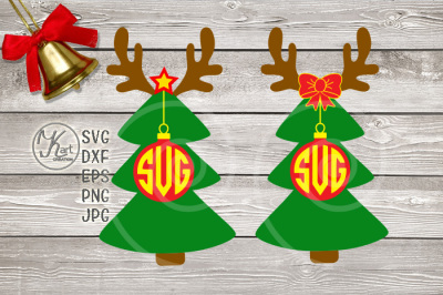 reindeer monogram svg, boy Christmas, svg Christmas tree monogram, Christmas lights svg, Antlers svg, girl Christmas svg, Christmas iron on