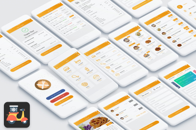 Food Mad App UI Kit	
