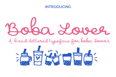 Boba Lover Script Font
