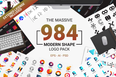 984 Modern Logo Shape