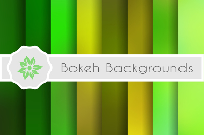Bokeh backgrounds set 