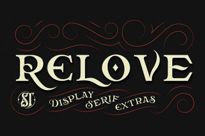 Relove Typeface + Extras
